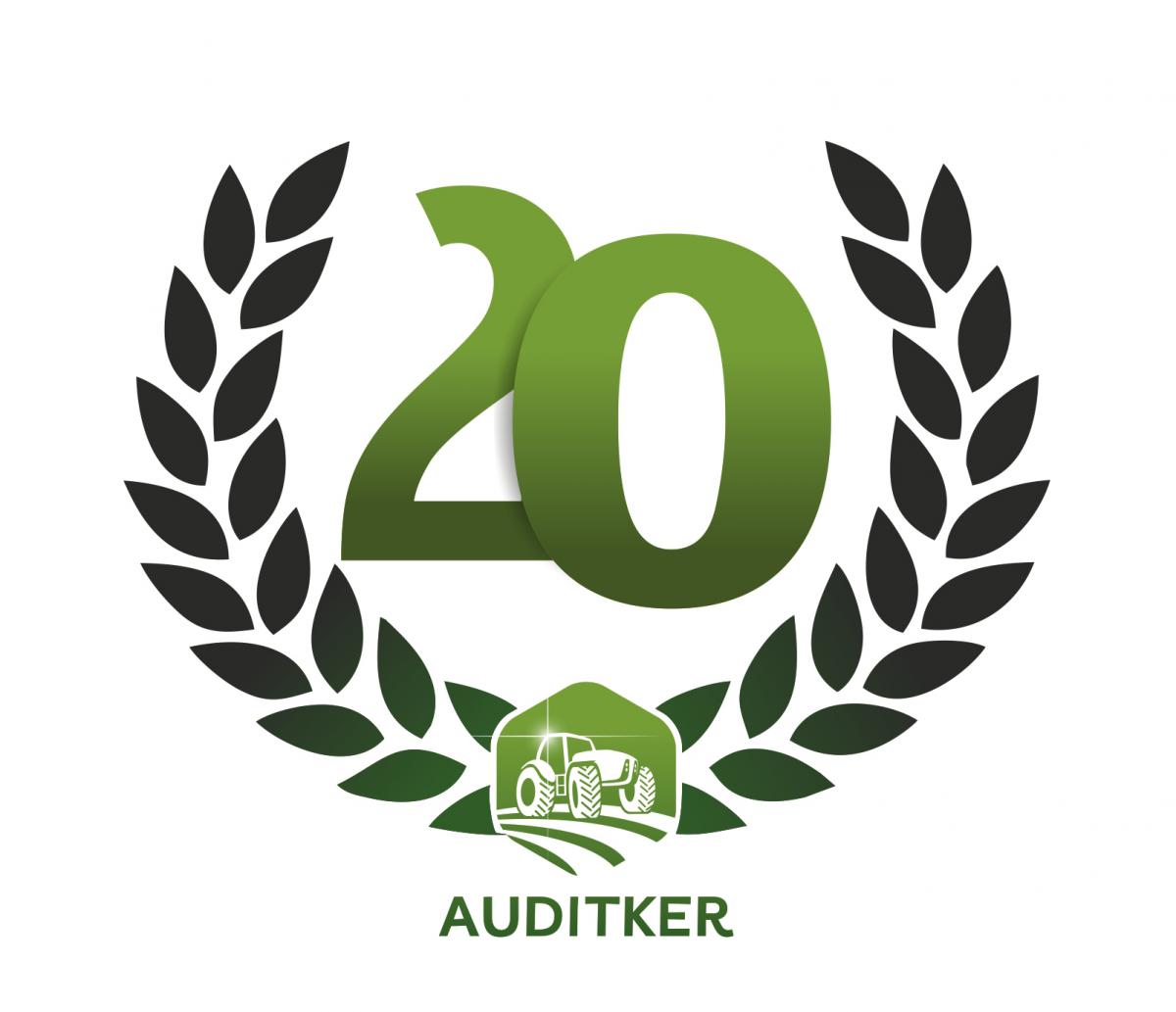 20éves az auditker logo tükrözve